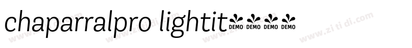 chaparralpro lightit字体转换